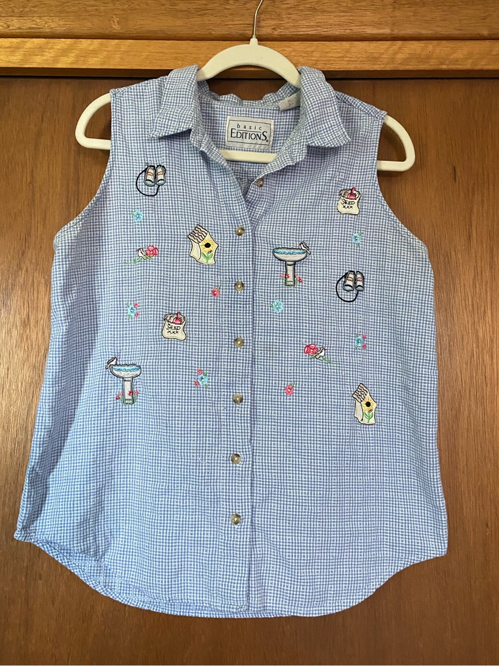Vintage bird tank top
